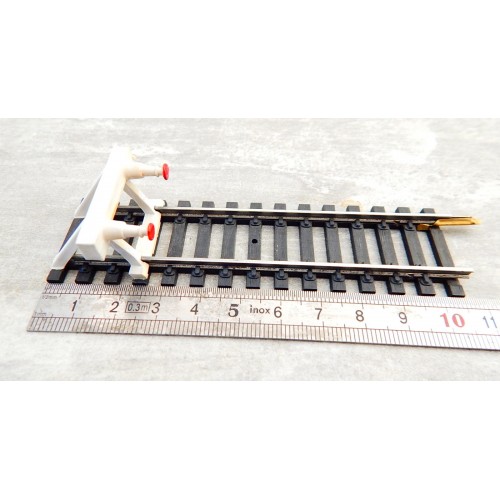 UN RAIL BUTOIR JOUEF ANCIEN MODEL BLANC RAILS ACIER HO