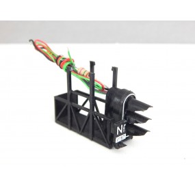 Ref 13652 JOUEF NACELLE DE POTENCE FEU DE VOIE SIGNAL 2 LEDS MONTAGE ORIGINE HO