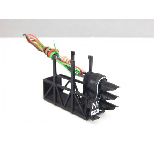 Ref 13652 JOUEF NACELLE DE POTENCE FEU DE VOIE SIGNAL 2 LEDS MONTAGE ORIGINE HO