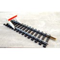 UN RAILS BUTOIR JOUEF RAILS EN ACIER ÉCLISSES LAITON