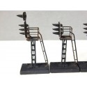Rél 17776 LOT DE 4 FEU DE VOIE MARQUE DISQUE ROUGE HO