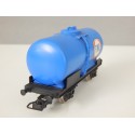 JOUEF UN WAGON CITERNE FINA BLEU A ESSIEUX METAL HO SANS BOITE