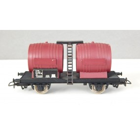 WAGON JOUEF BI FOUDRE SANS MARQUAGE ROUES METAL HO
