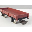 JOUEF WAGON PLAT A ESSIEUX MARRON SNCF HO SANS BOITE