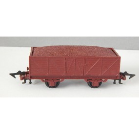 JOUEF TOMBEREAU MARRON ANCIEN AVEC CHARGEMENT HO TRES BON ETAT