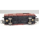 JOUEF WAGONS COUVERT MARRON A ESSIEUX PARROIS BOIS HO