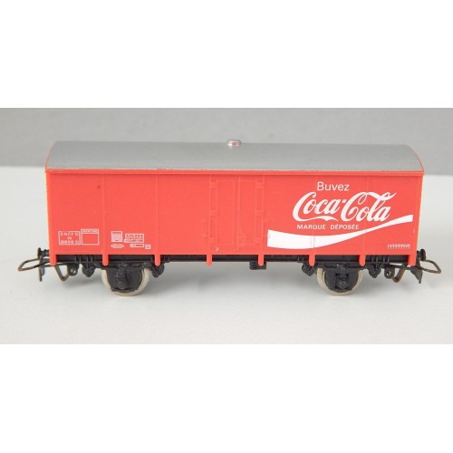 JOUEF WAGON COUVERT COCA COLA A ESSIEUX HO SANS BOITE