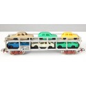 JOUEF WAGON STVA GRIS + 6 VOITURES JOUEF HO EN BON ETAT HO SANS BOITE
