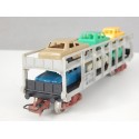 JOUEF WAGON STVA GRIS + 6 VOITURES JOUEF HO EN BON ETAT HO SANS BOITE