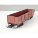 JOUEF UN WAGON TOMBEREAU TP A BOGIE MARRON BOGIES NOIR HO SANS BOITE