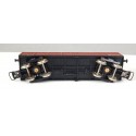 JOUEF UN WAGON TOMBEREAU TP A BOGIE MARRON BOGIES NOIR HO SANS BOITE