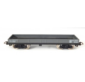 JOUEF UN WAGON PLAT TP A BOGIE GRIS BOGIES NOIR HO SANS BOITE