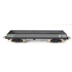 JOUEF UN WAGON PLAT TP A BOGIE GRIS BOGIES NOIR HO SANS BOITE