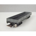 JOUEF UN WAGON PLAT TP A BOGIE GRIS BOGIES NOIR HO SANS BOITE