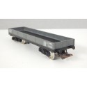JOUEF UN WAGON PLAT TP A BOGIE GRIS BOGIES NOIR HO SANS BOITE