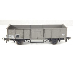 WAGON TOMBEREAU GRIS A ESSIEUX SANS MARQUE PARROSI BOSSELER HO