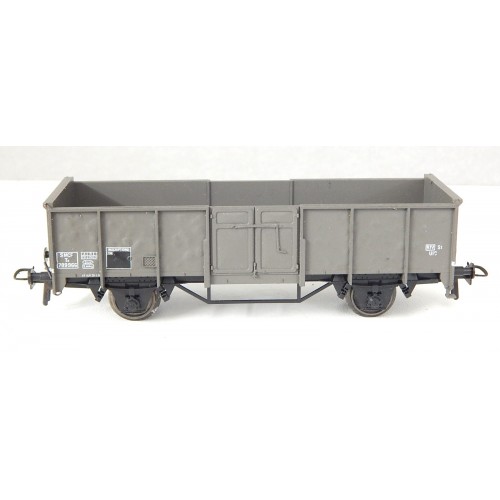 WAGON TOMBEREAU GRIS A ESSIEUX SANS MARQUE PARROSI BOSSELER HO