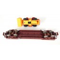 JOUEF WAGON SURBAISSE A BOGIES AVEC ANGIN CHANTIER HO SANS BOITE