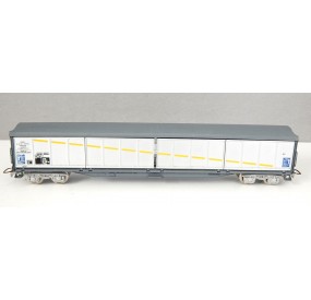 JOUEF WAGON COUVERT LONG A BOGIE A PARROIS COULISANTE HO