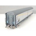 JOUEF WAGON COUVERT LONG A BOGIE A PARROIS COULISANTE HO