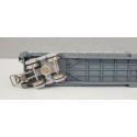 JOUEF WAGON COUVERT LONG A BOGIE A PARROIS COULISANTE HO