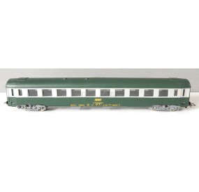 JOUEF VOITURE UIC VERTE 2 CL TOIT VERT B 10 - HO SANS BOITE