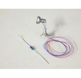 CC0103 UN ECLAIRAGE PROJECTEUR LEDS 12 VOLTS POUR MAQUETTE HO