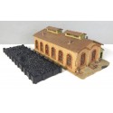 FALLER MAQUETTE DEPOT REMISE A LOCOMOTIVE SANS BOITE HO