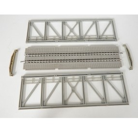 JOUEF PONT A MONTER GRIS CLAIRE RAILS ACIER SANS BOITE