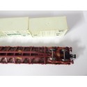 JOUEF WAGON PLAT LONG A BOGIES 3 CONTENEUR SNCF HO BON ETAT SANS BOITE