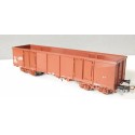 LILITPUT WAGON TOMBEREAU MARRON A BOGIES A BORD HAUT SNCF SANS BOITE HO