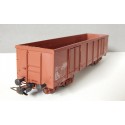 LILITPUT WAGON TOMBEREAU MARRON A BOGIES A BORD HAUT SNCF SANS BOITE HO