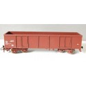 JOUEF WAGON TOMBEREAU MARRON A BOGIES A BORD HAUT SANS BOITE HO