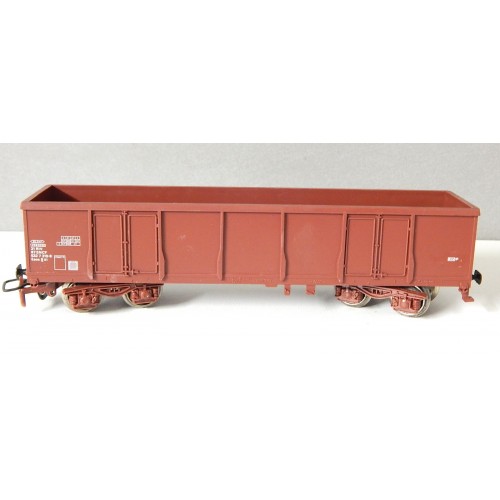 JOUEF WAGON TOMBEREAU MARRON A BOGIES A BORD HAUT SANS BOITE HO
