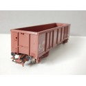 JOUEF WAGON TOMBEREAU MARRON A BOGIES A BORD HAUT SANS BOITE HO