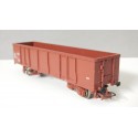 JOUEF WAGON TOMBEREAU MARRON A BOGIES A BORD HAUT SANS BOITE HO