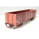JOUEF WAGON TOMBEREAU MARRON A BOGIES A BORD HAUT SANS BOITE HO