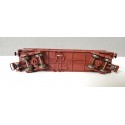 JOUEF WAGON TOMBEREAU MARRON A BOGIES A BORD HAUT SANS BOITE HO