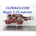 1 BOGIE TYPE Y 25 ROUES METAL DE WAGON JOUEF HO -