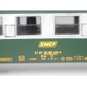 JOUEF VOITURE UIC VERTE 2 CL TOIT VERT B 10 - HO SANS BOITE