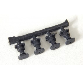 Ref 17883 4 TAMPONS DE LOCOMOTIVE JOUEF HO