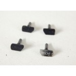 Ref 17207 4 TAMPONS EN METAL LOCOMOTIVE MARQUE INCONNUE HO