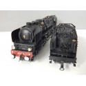 RARE LOCOMOTIVE 241 A 65 SNCF EN LAITON AVEC TENDER 35 A SNCF SANS MARQUE HO