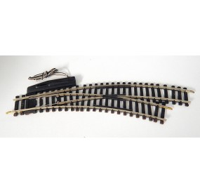 R 5569 -UN AIGUILLAGE COURBE ELECTRIQUE MAILLECHORT DERIVE DROITE HO