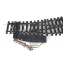 R 5569 -UN AIGUILLAGE COURBE ELECTRIQUE MAILLECHORT DERIVE DROITE HO