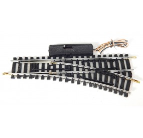 Ref 2725 JOUEF UN AIGUILLAGE ELETRIQUE RAILS ACIER DERIVE DROITE R 385 - HO