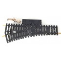 Ref 2725 JOUEF UN AIGUILLAGE ELETRIQUE RAILS ACIER DERIVE DROITE R 385 - HO