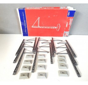 REF 042688 JOUEF BOITE DE 12 POTEAUX SUPPORT DE CATENAIRE JOUEF HO BOITE BBR