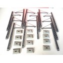 REF 042688 JOUEF BOITE DE 12 POTEAUX SUPPORT DE CATENAIRE JOUEF HO BOITE BBR