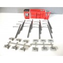 REF 2688 JOUEF BOITE DE 12 POTEAUX SUPPORT DE CATENAIRE JOUEF HO BOITE ROUGE